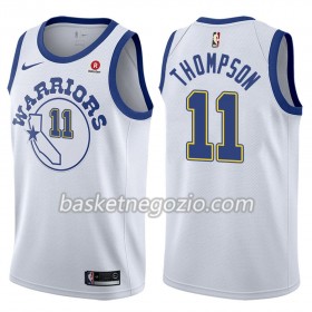 Canotte Uomo Golden State Warriors Klay Thompson 11 Nike 2017-18 Hardwood Classics Bianco Swingman